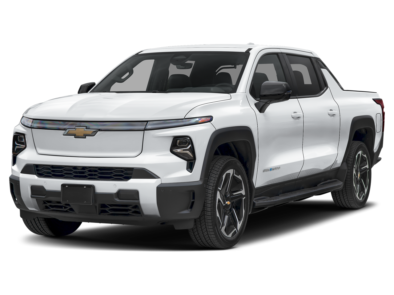 2025 Chevrolet Silverado EV LT - Extended Range in Habanero Orange — front three-quarter view